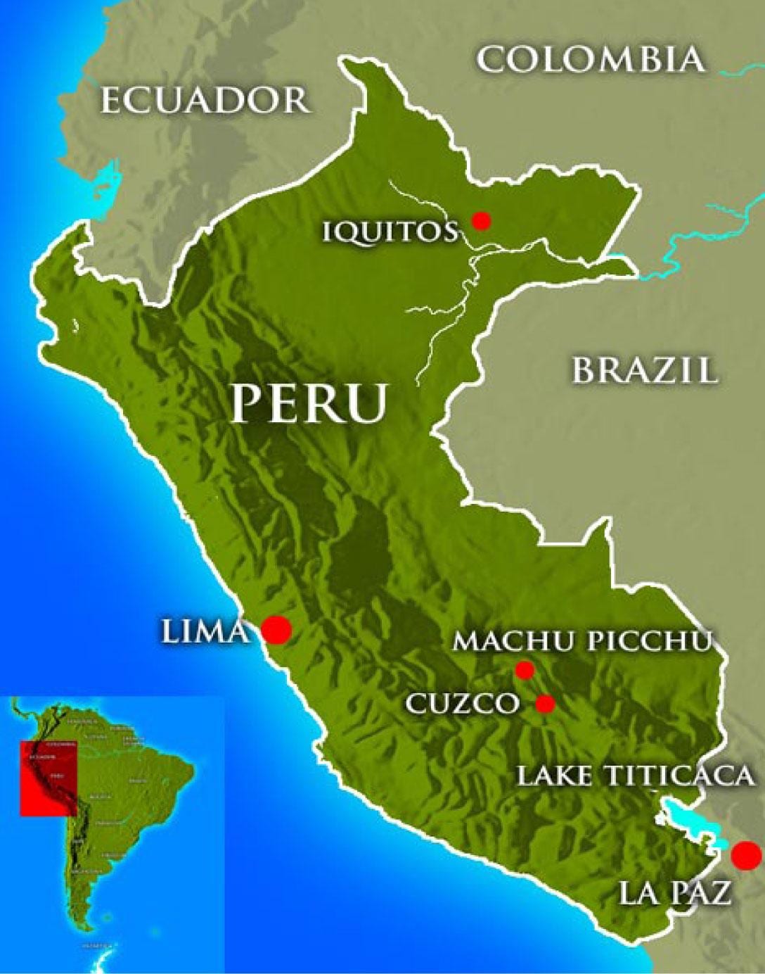 Mapa de la capital del perú