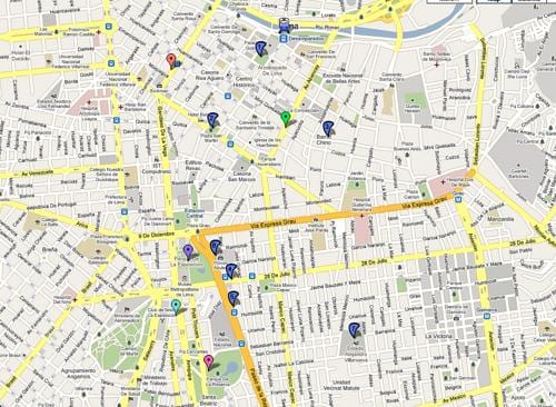 Lima, perú autobús mapa de rutes