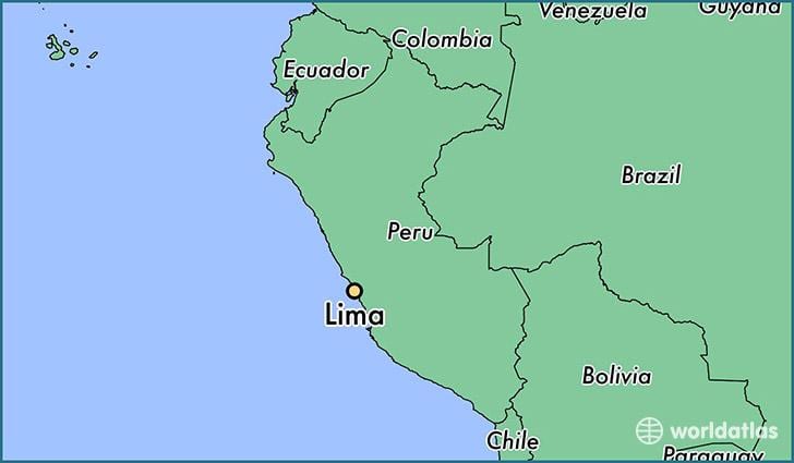 Lima, perú el mapa del món