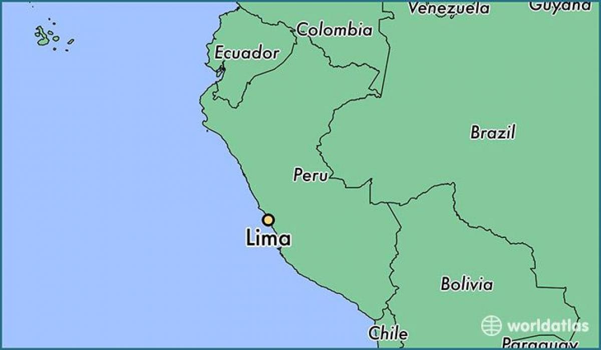 Lima, perú el mapa del món