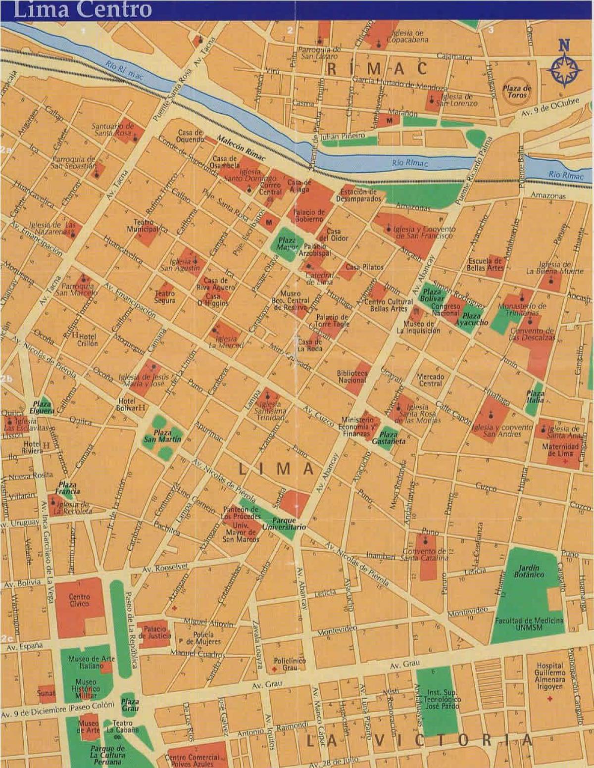 Lima mapa de la ciutat