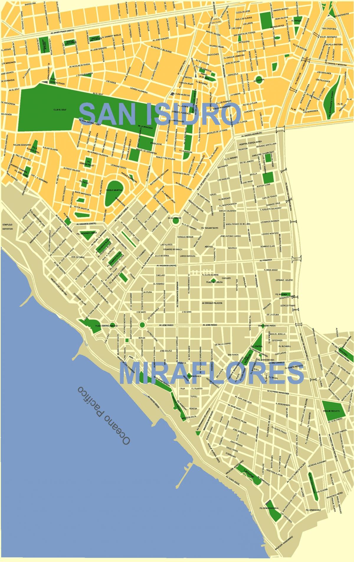 Mapa de ima perú barris
