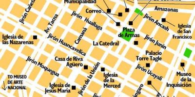Mapa de la ciutat de Lima, perú
