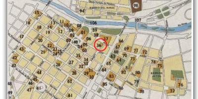 Mapa del centre històric de Lima