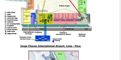 Lima aeroport internacional mapa