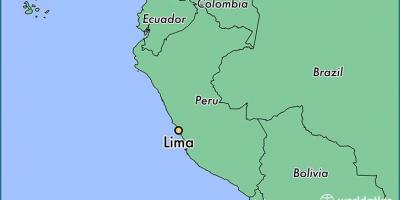 Lima, perú el mapa del món
