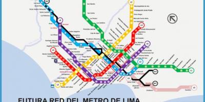 Mapa de metropolitano Lima