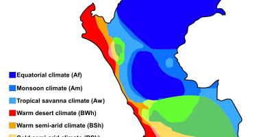 Mapa del perú climàtic